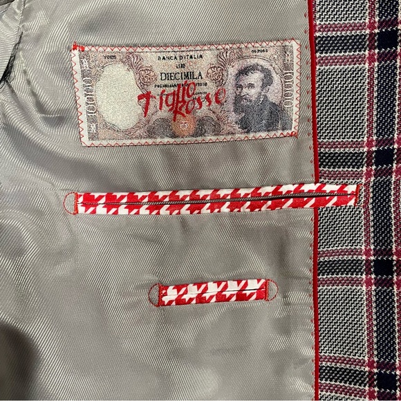 Tiglio Rosso Wide Leg Suit 42R - Picture 8 of 10